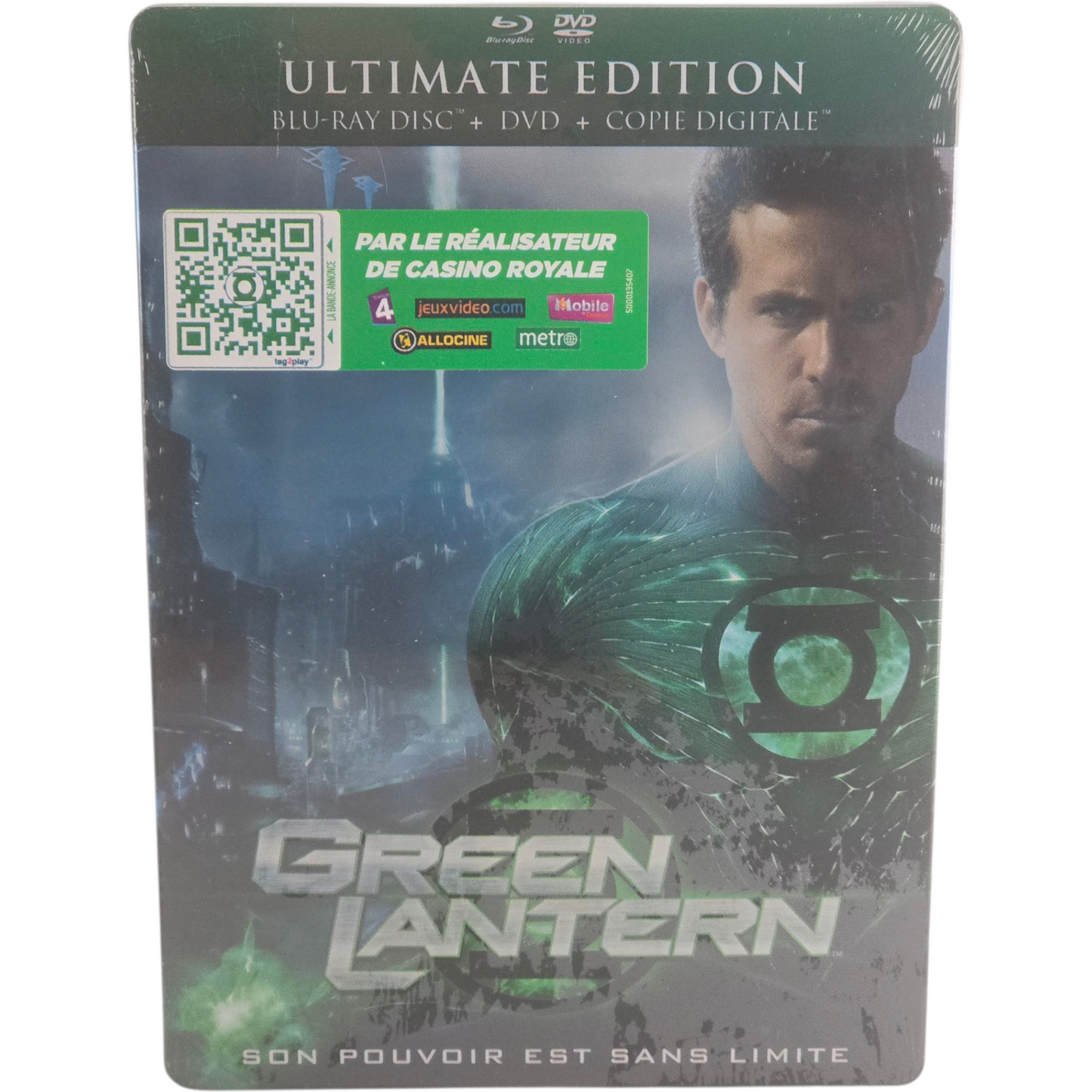 Green Lantern SteelBook Blu-ray 2012 Blu-ray + DVD Ultimate Edition Region B