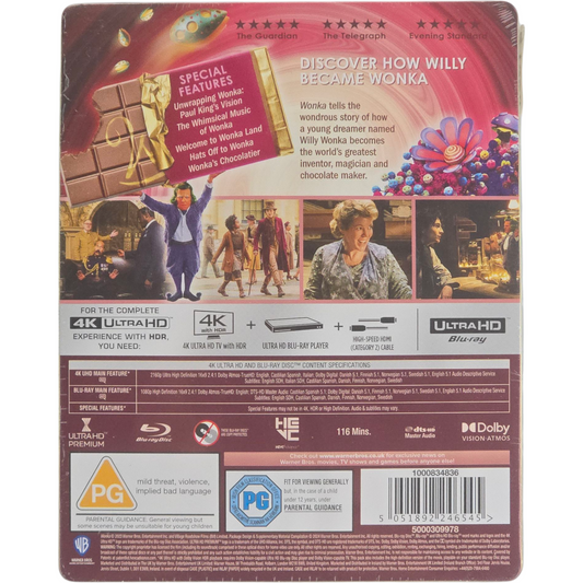 Wonka (2023) – SteelBook 4K Ultra HD + Blu-ray – Toutes zones – vue 3
