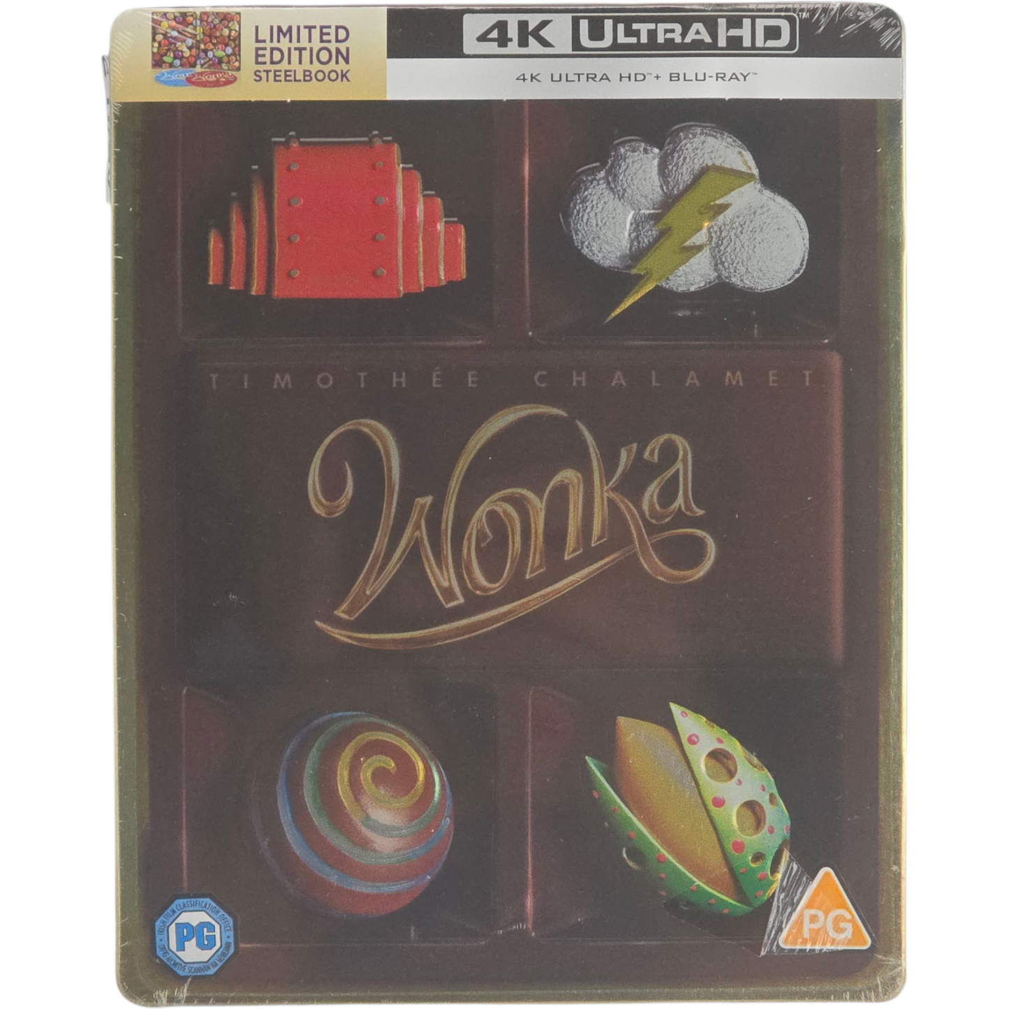 Wonka 4K Ultra HD + Blu-ray Steelbook Débossé Timothée Chalamet Édt Ltd Libre