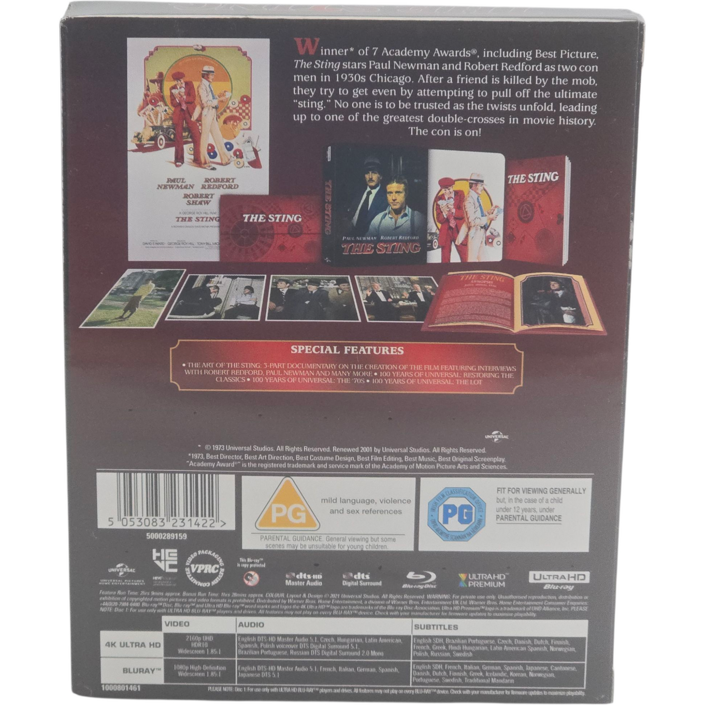 The Sting 4K Ultra HD + Blu-ray SteelBook collector Ltd Zavvi Exclusive Zone B