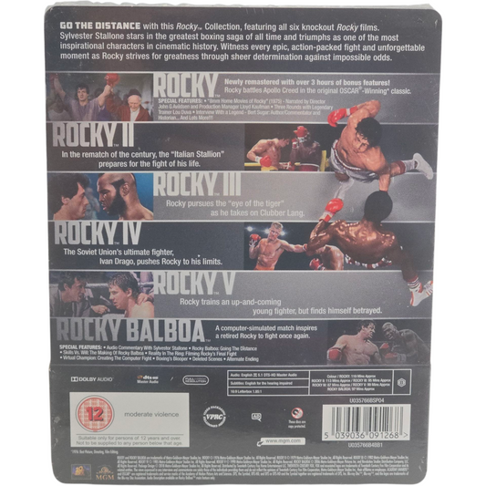 Rocky – Collection complète (1976–2006) – SteelBook Blu-ray – Zone B – vue 3