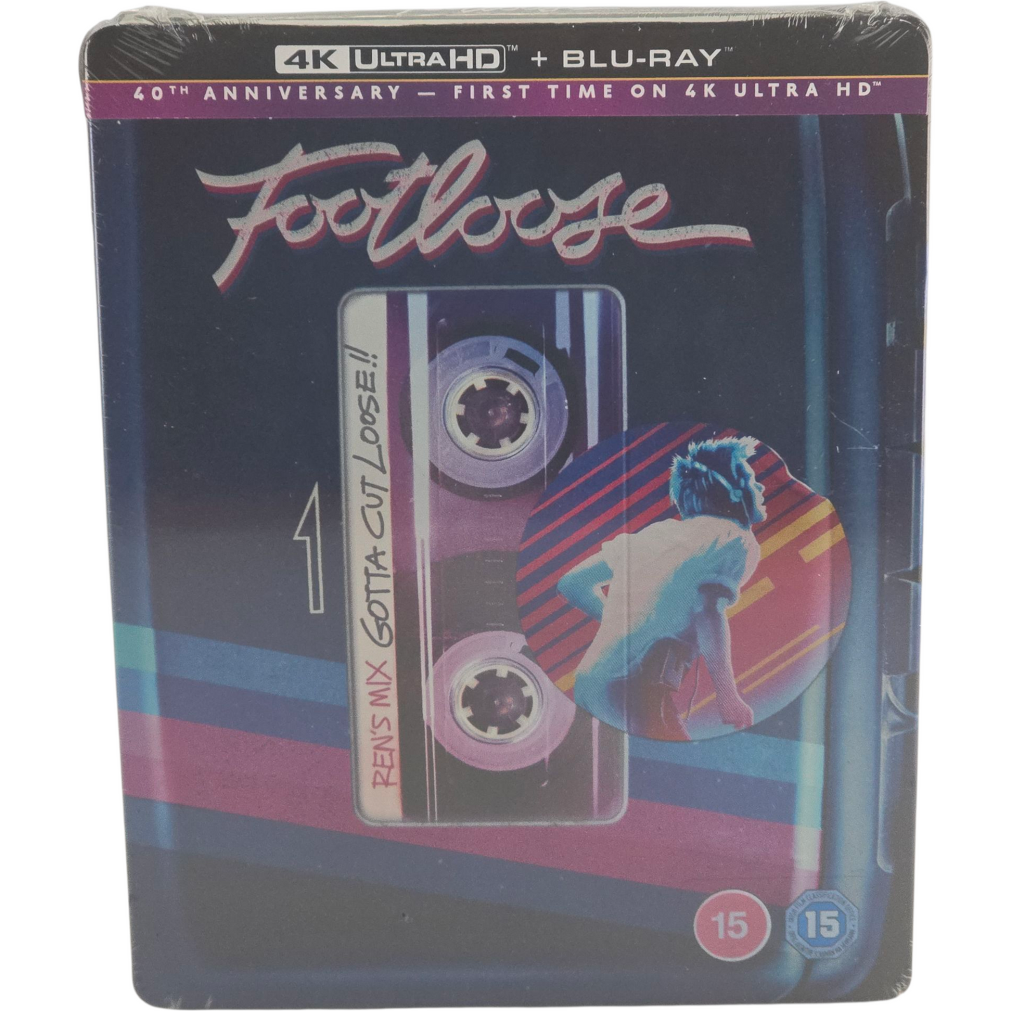 Footloose 1984 SteelBook 4K Ultra HD + Blu-ray Kevin Bacon 2024 Zone B