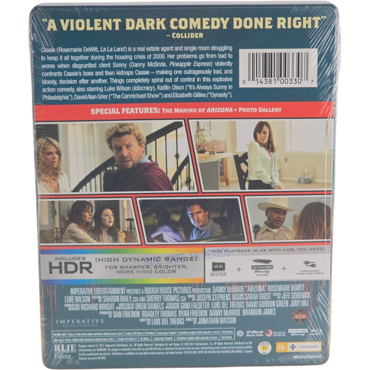 Arizona SteelBook 4K Blu-ray Import US VOSTFR Zone A Danny McBride Luke Wilson