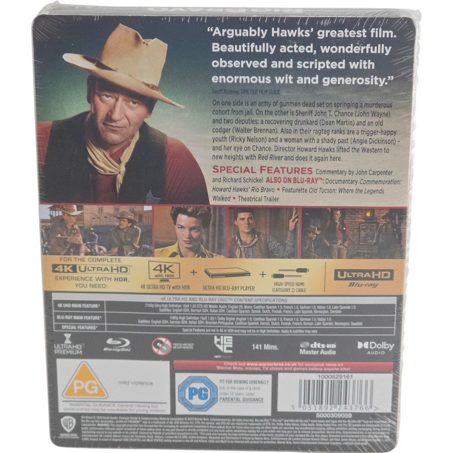 Rio Bravo SteelBook 4K Ultra HD+Blu-ray édi limitée John Wayne, Dean Martin B