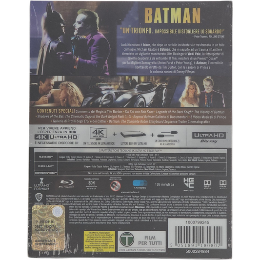 Batman 1989 4K Ultra HD Blu-ray + Blu-ray SteelBook Titans of Cult Zone B