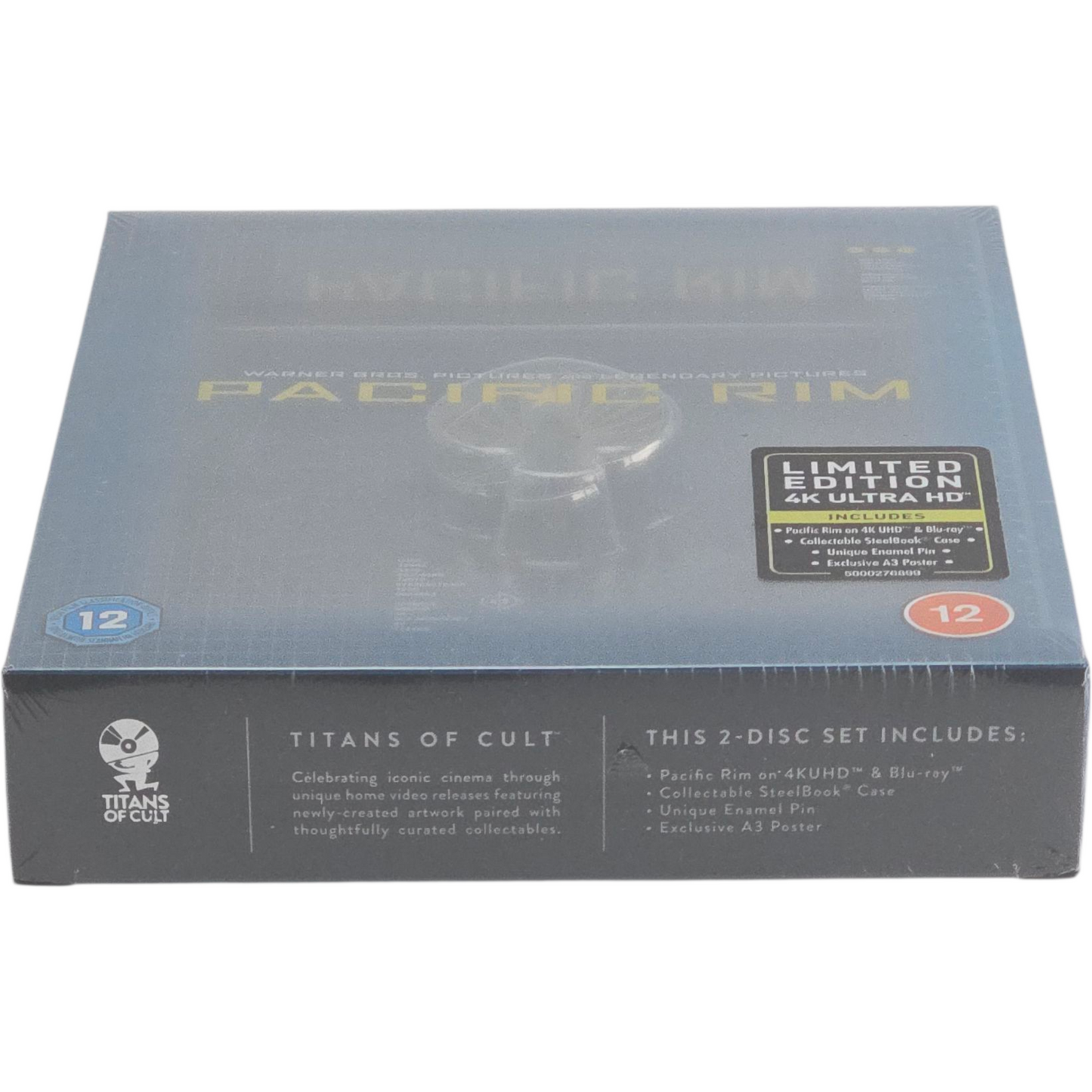 Pacific Rim 4K Ultra HD Blu-ray +Blu-ray SteelBook Titans of Cult edt Ltd Zone B