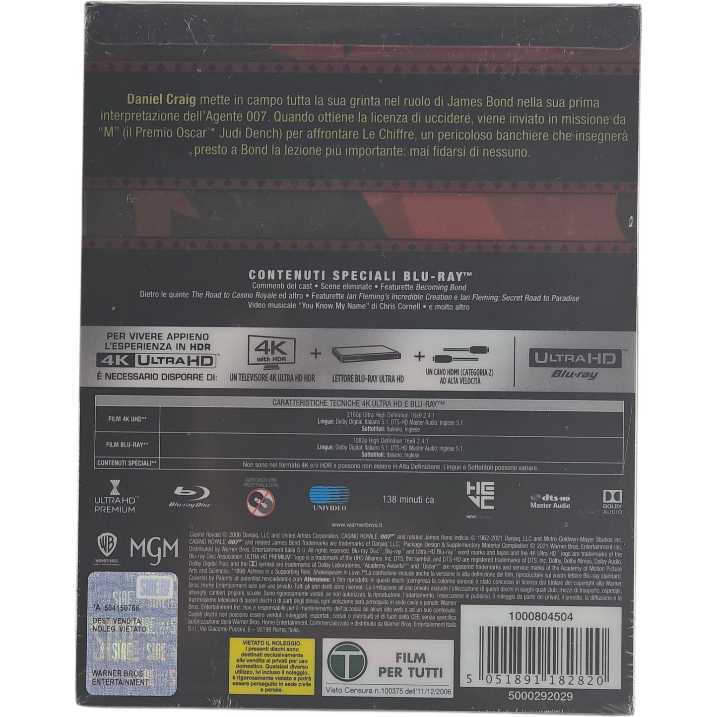 Casino Royale 4K Ultra HD Blu-ray + Blu-ray SteelBook Titans of Cult Zone B