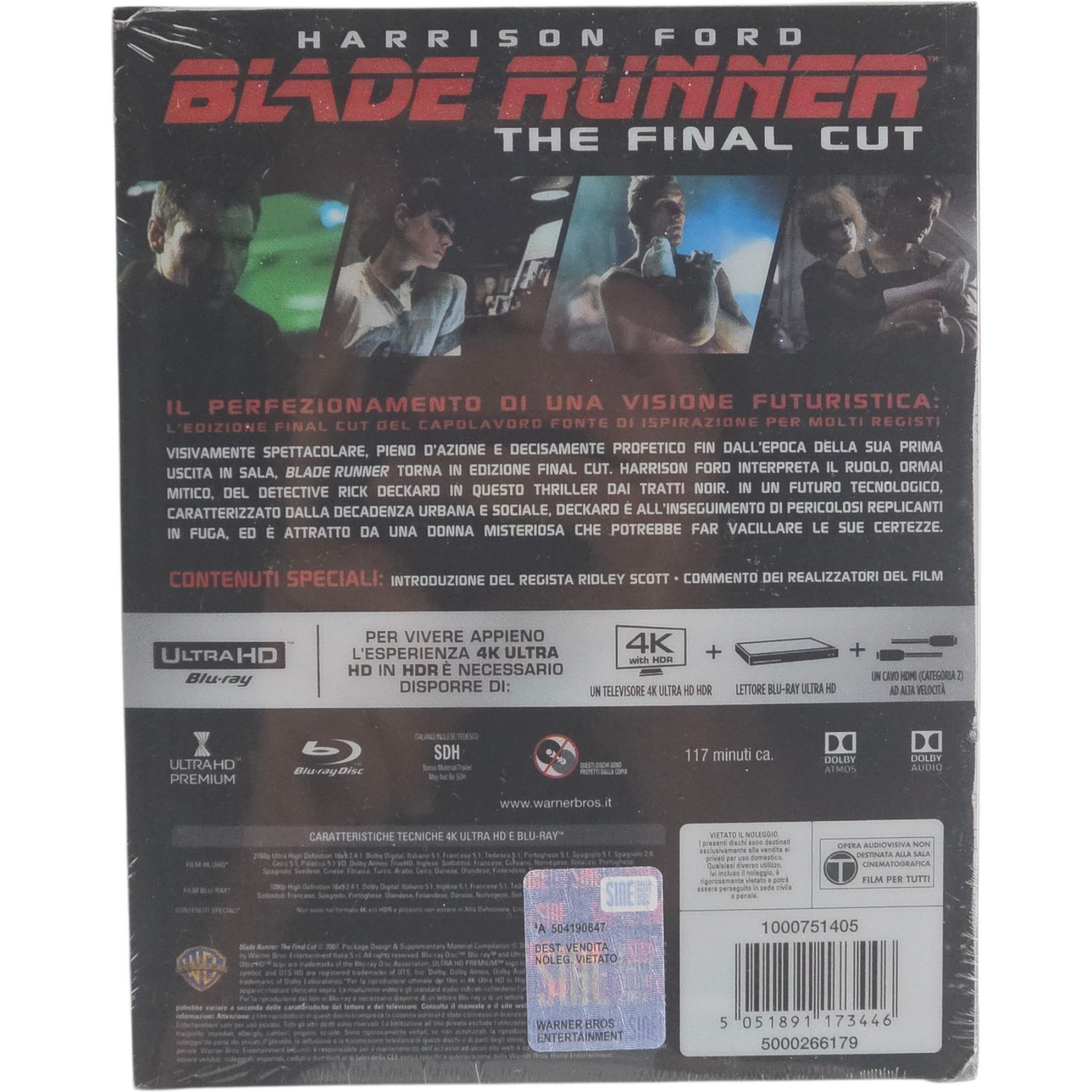 Blade Runner Final Cut 4K Ultra HD Blu-ray SteelBook Titans of Cult Region B