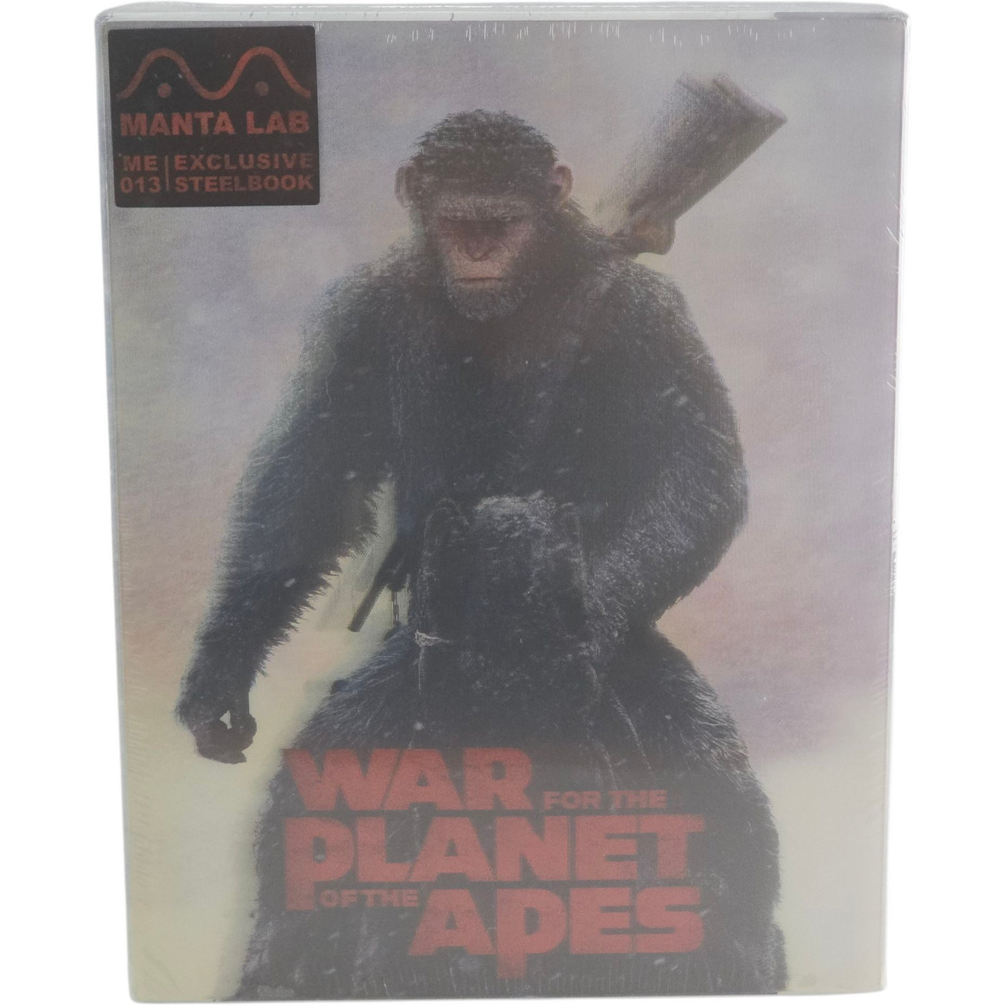 War for the Planet of the Apes Blu-ray 3D +2D Steelbook 2X Lenticulaire Mantalab
