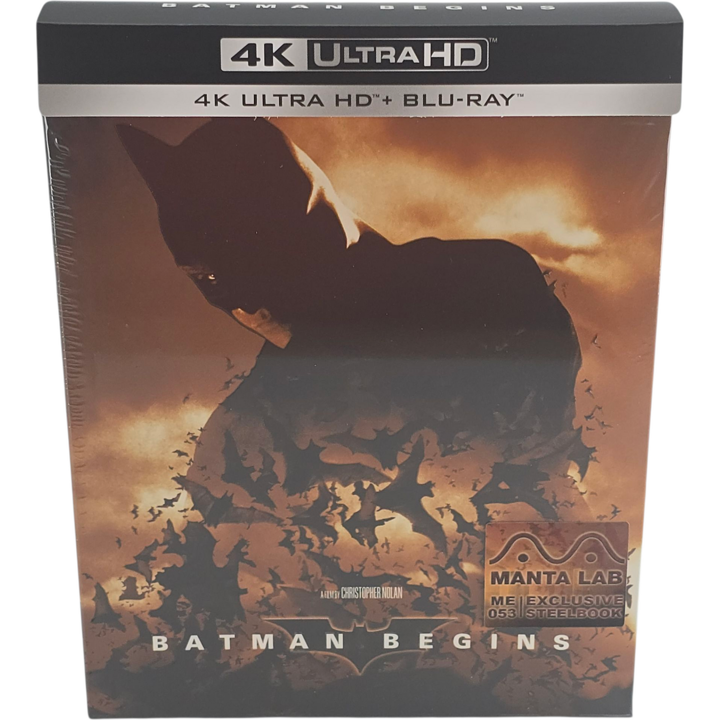 Batman Begins 4K Ultra HD +Blu-ray Steelbook Full Slip Mantalab Numéroté 1000 Ex