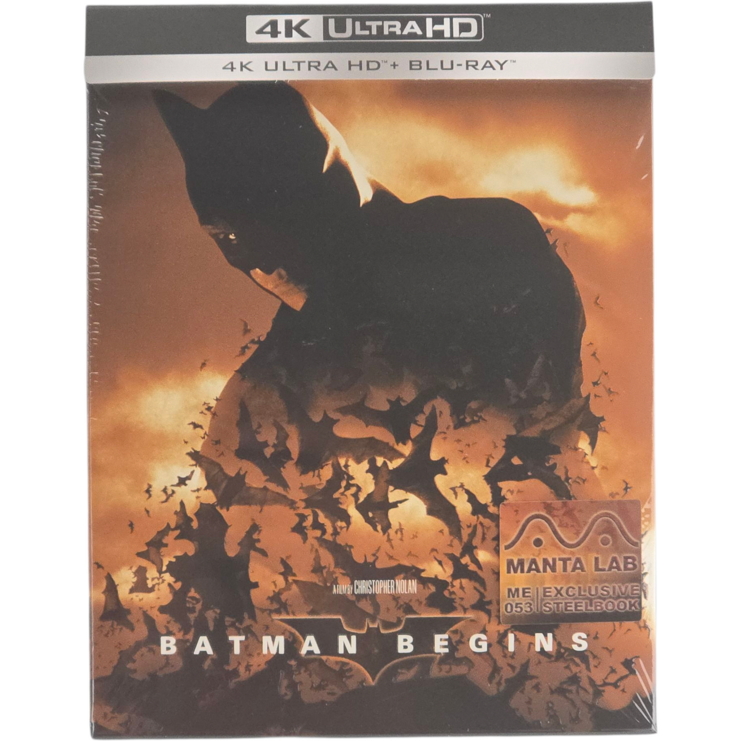Batman Begins 4K Ultra HD +Blu-ray Steelbook Full Slip Mantalab Numéroté 1000 Ex