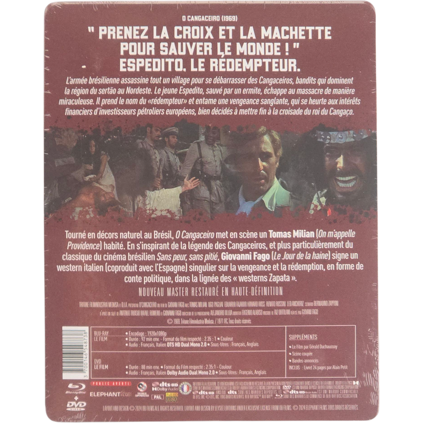 Viva Cangaceiro Blu-ray + DVD Steelbook Futurepak Giovanni Fago 1000 ex Libre