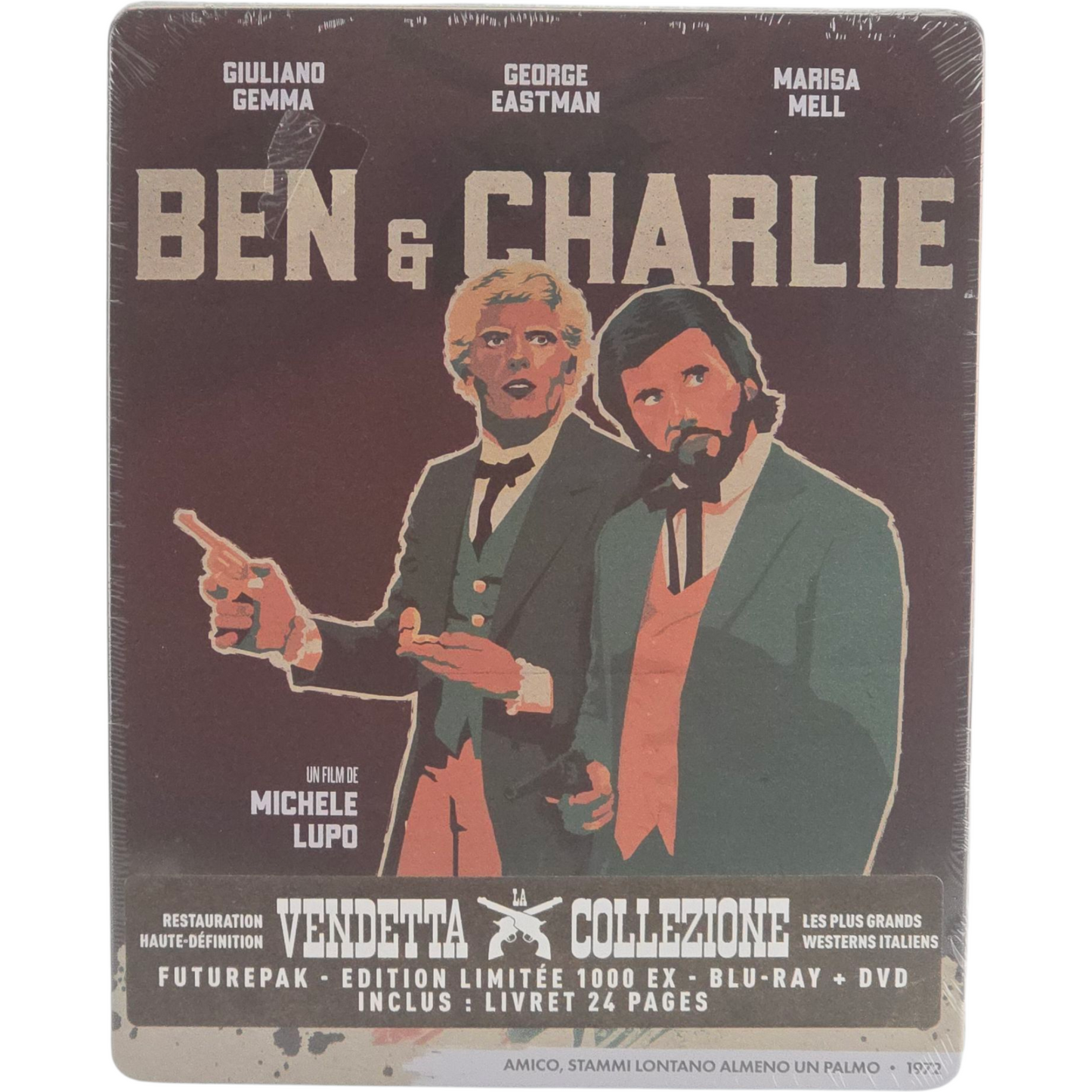 Ben & Charlie Blu-ray + DVD Steelbook Futurepak Giuliano Gemma 1000 ex Zone Libre
