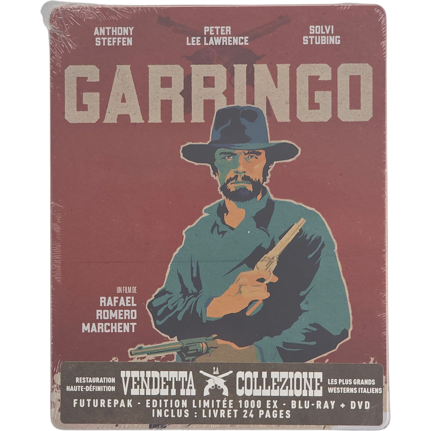 Garringo Blu-ray + DVD Steelbook Futurepak Anthony Steffen 1000 ex Zone Libre