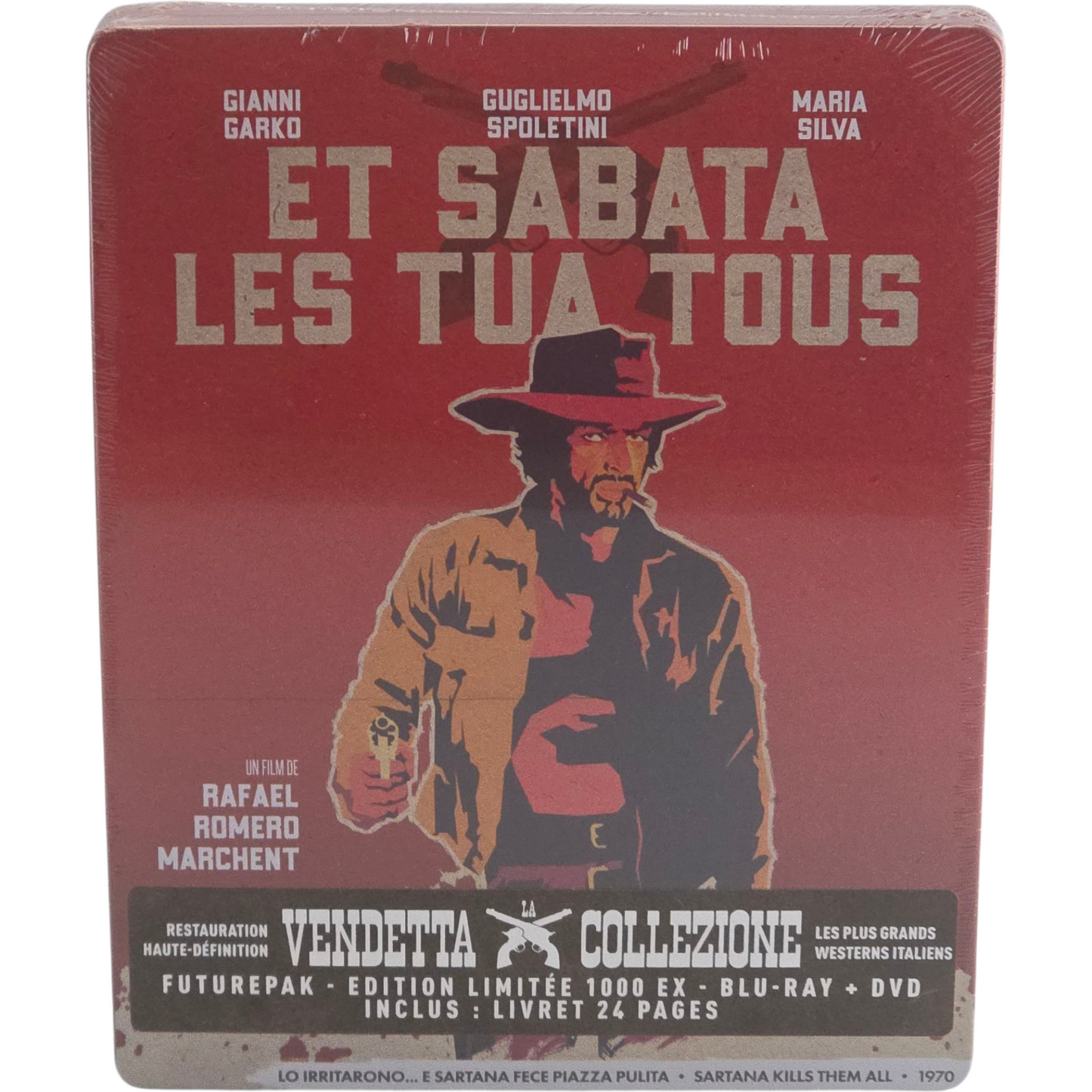 Et Sabata les tua tous Blu-ray + DVD Steelbook Futurepak 1000 ex Zone Libre