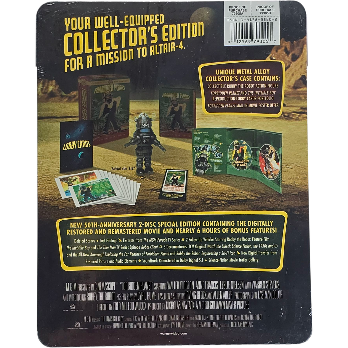 Forbidden Planet DVD SteelBook Ultimate Collector's Metal Box Edt 2006 Region 1