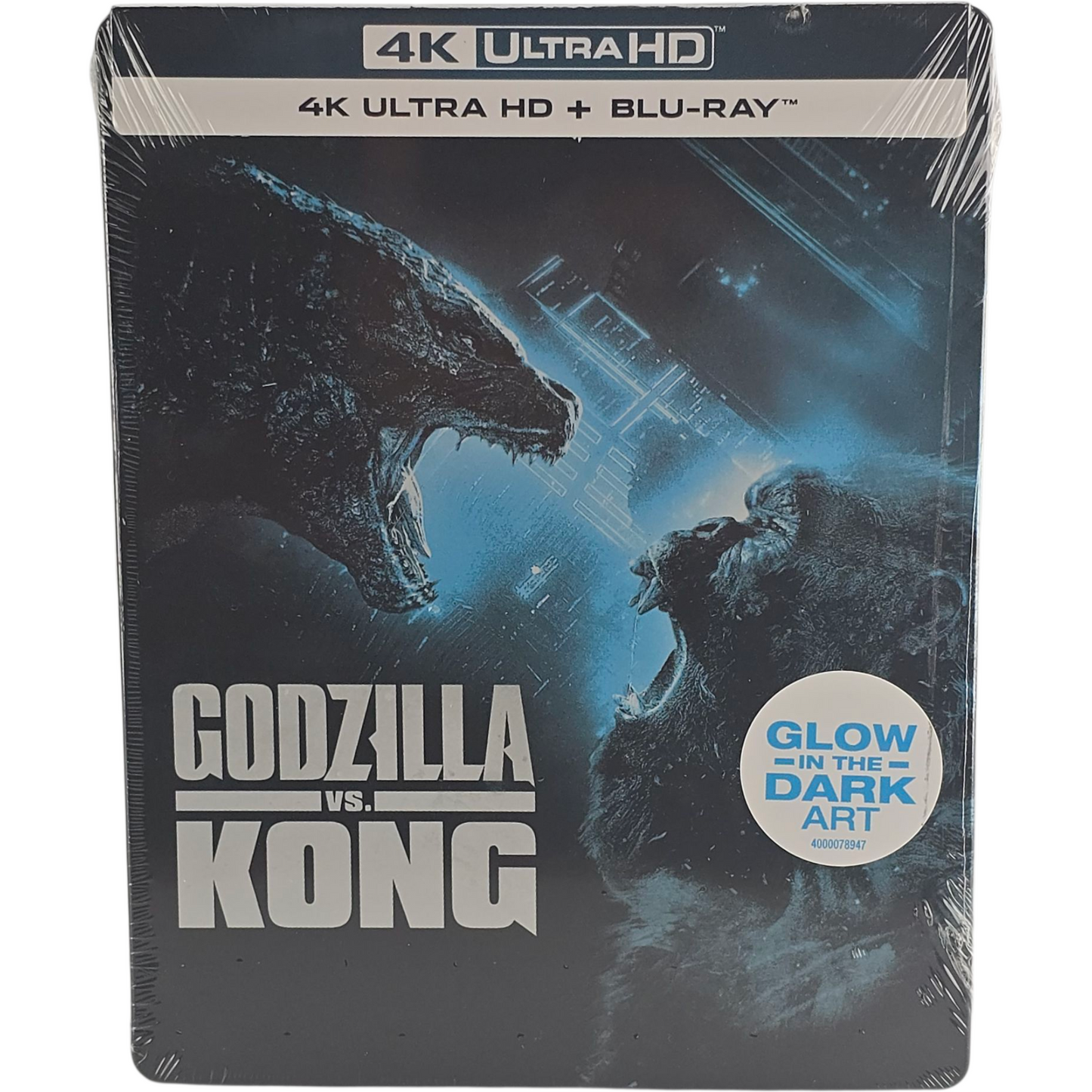 Godzilla vs. Kong : 4K Ultra HD + Blu-ray SteelBook Glow in the Dark Ar Region A