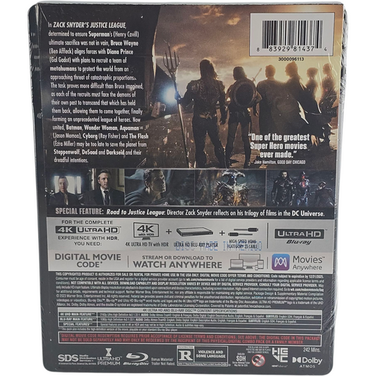 Zack Snyder’s Justice League - SteelBook 4K Ultra HD + Blu-ray - Visuel 3