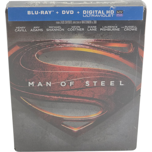 Man of Steel  Blu-ray + DVD  SteelBook Disney Zack Snyder 2013 Zone Libre