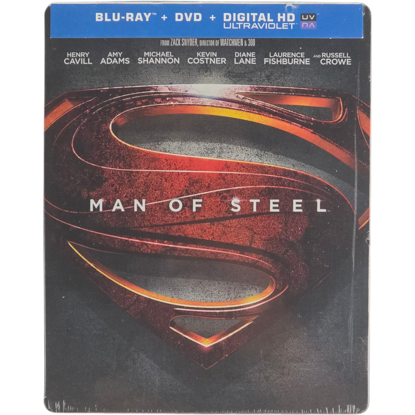 Man of Steel Blu-ray + DVD SteelBook Disney Zack Snyder 2013 Zone Libre