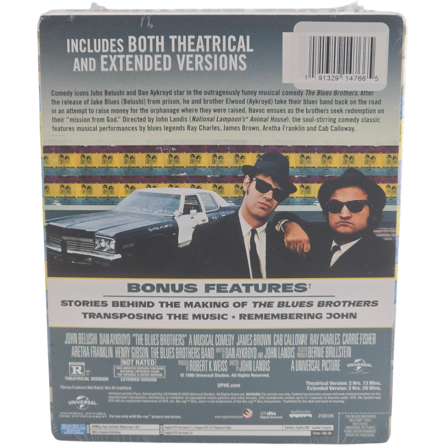 The Blues Brothers Blu-ray SteelBook 40th Anniversary Ltd Edt 2020 Region Libre