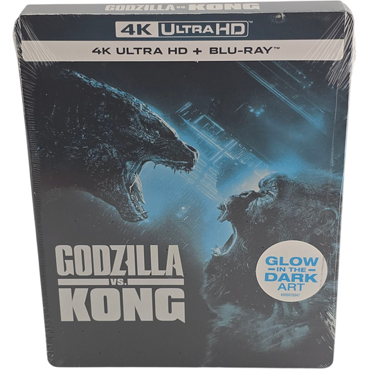 Godzilla vs. Kong : 4K Ultra HD + Blu-ray SteelBook Glow in the Dark Ar Region A