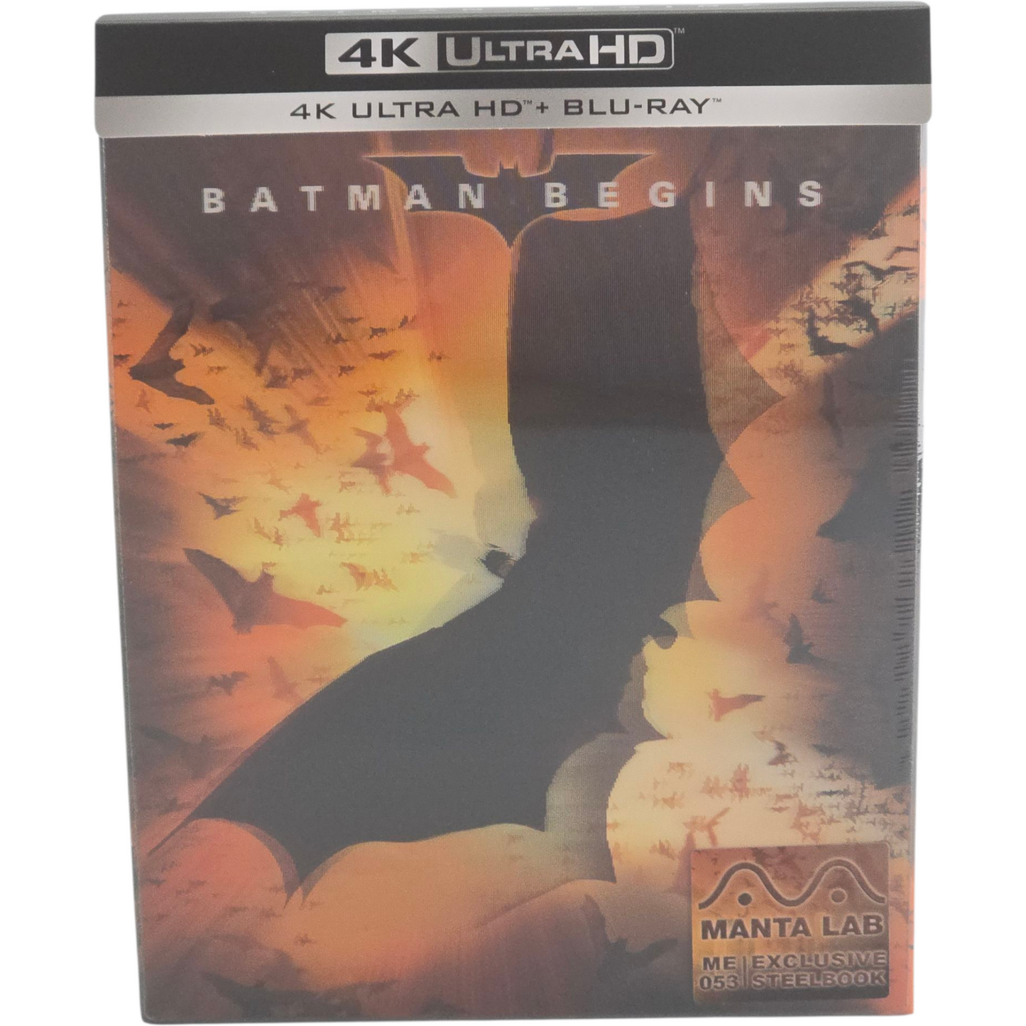 Batman Begins 4K Ultra HD + Blu-ray Steelbook 2X Lenticulaire Mantalab 1000 Ex
