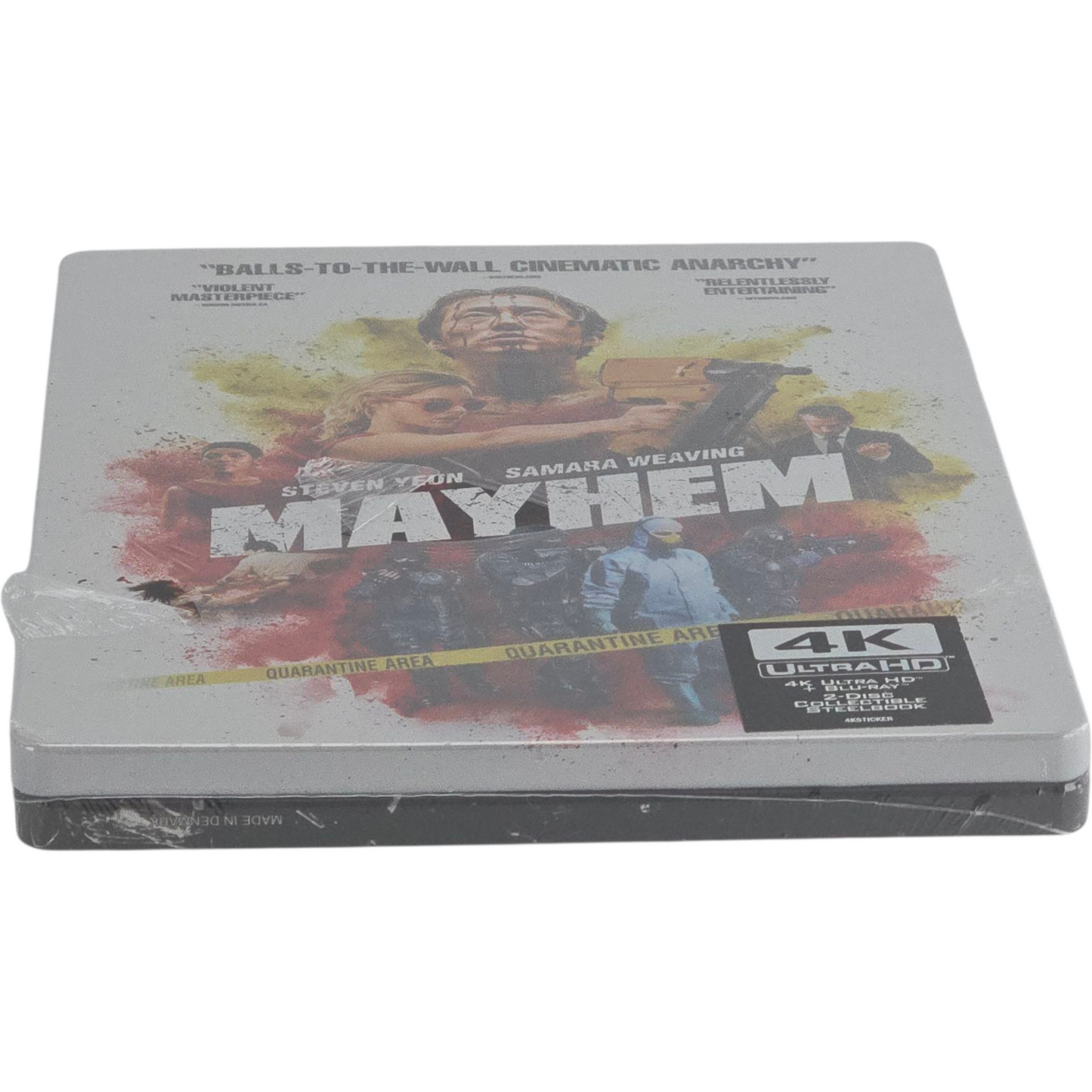 Mayhem 2017 : 4K Ultra HD + Blu-ray SteelBook Joe Lynch Steven Yeun Region A