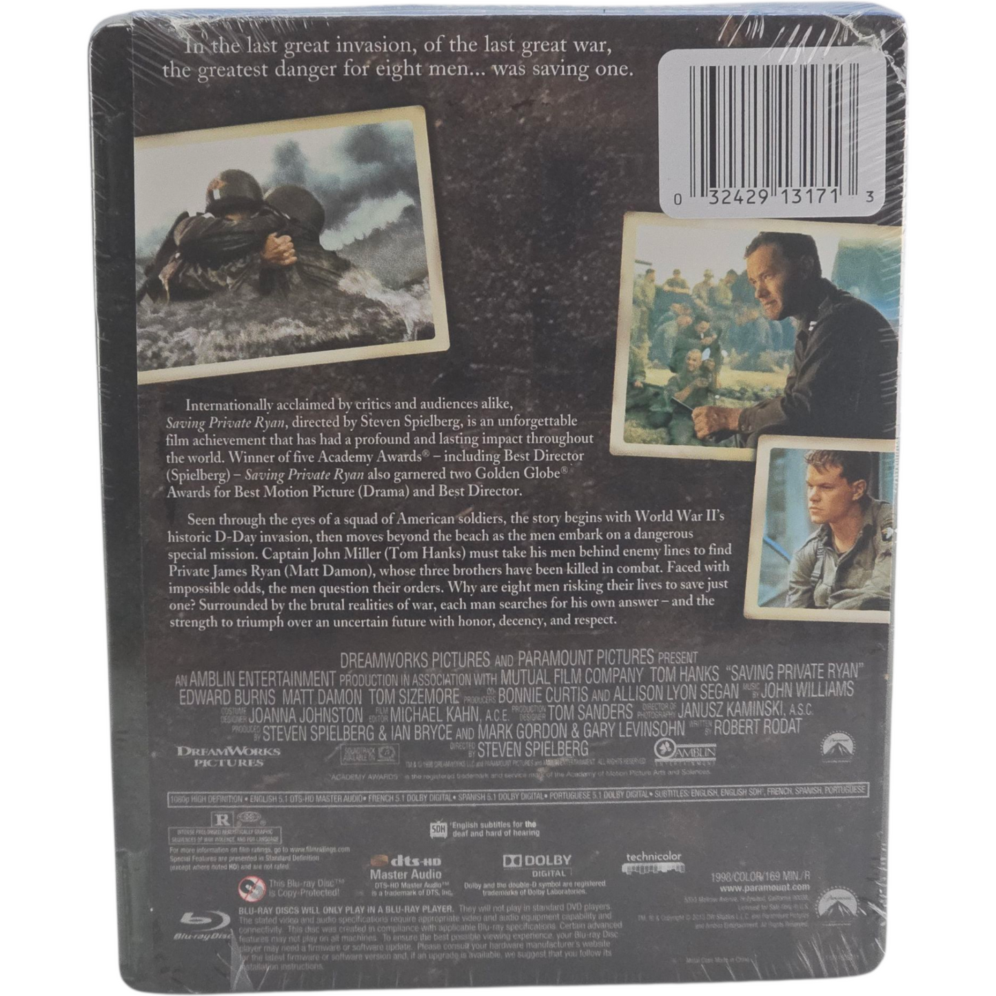 Il faut sauver le soldat Ryan Blu-ray Steelbook MetalPak Tom Hanks Spielberg Free