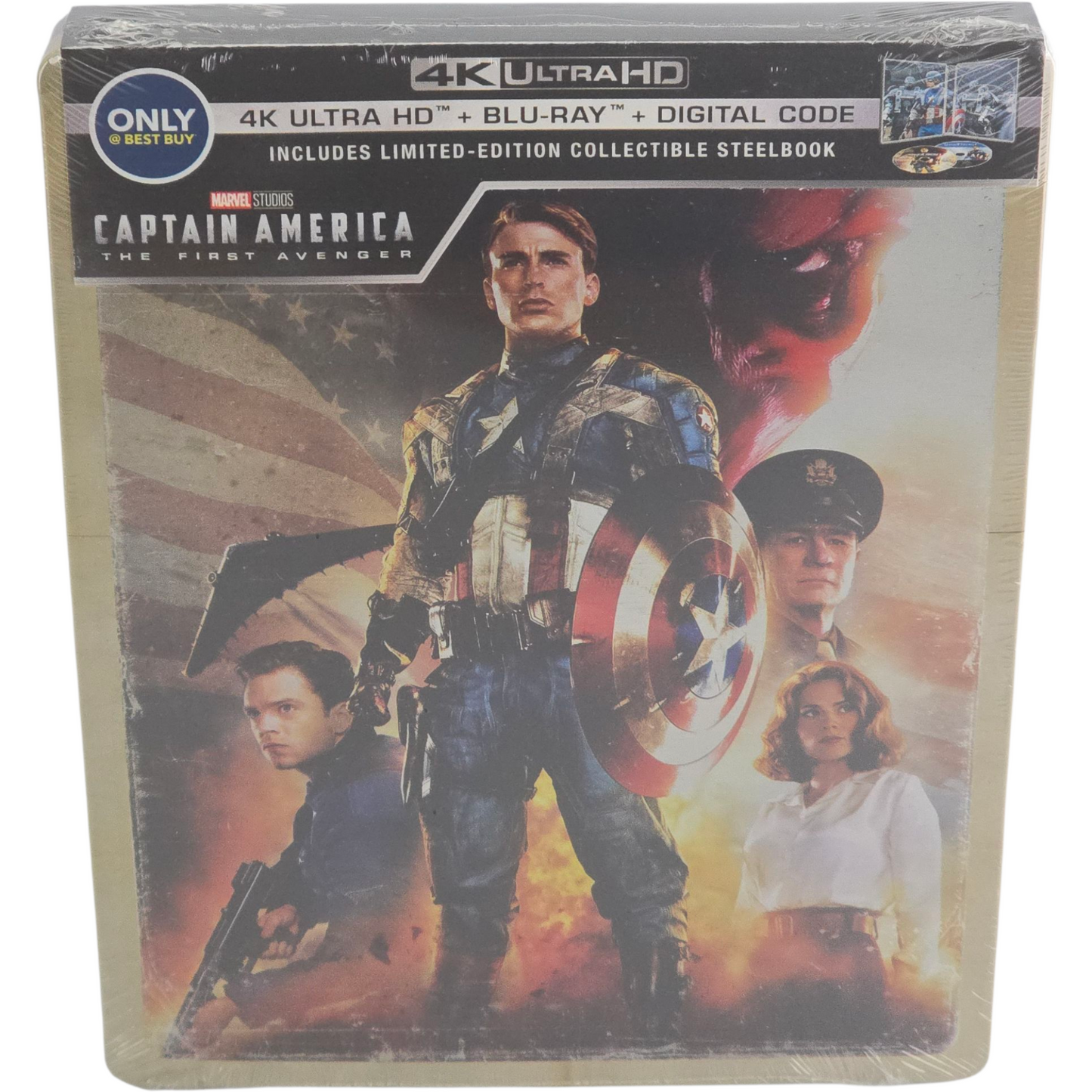 Captain America: The First Avenger SteelBook 4K Ultra HD + Blu-ray (Import US, VF incluse)
