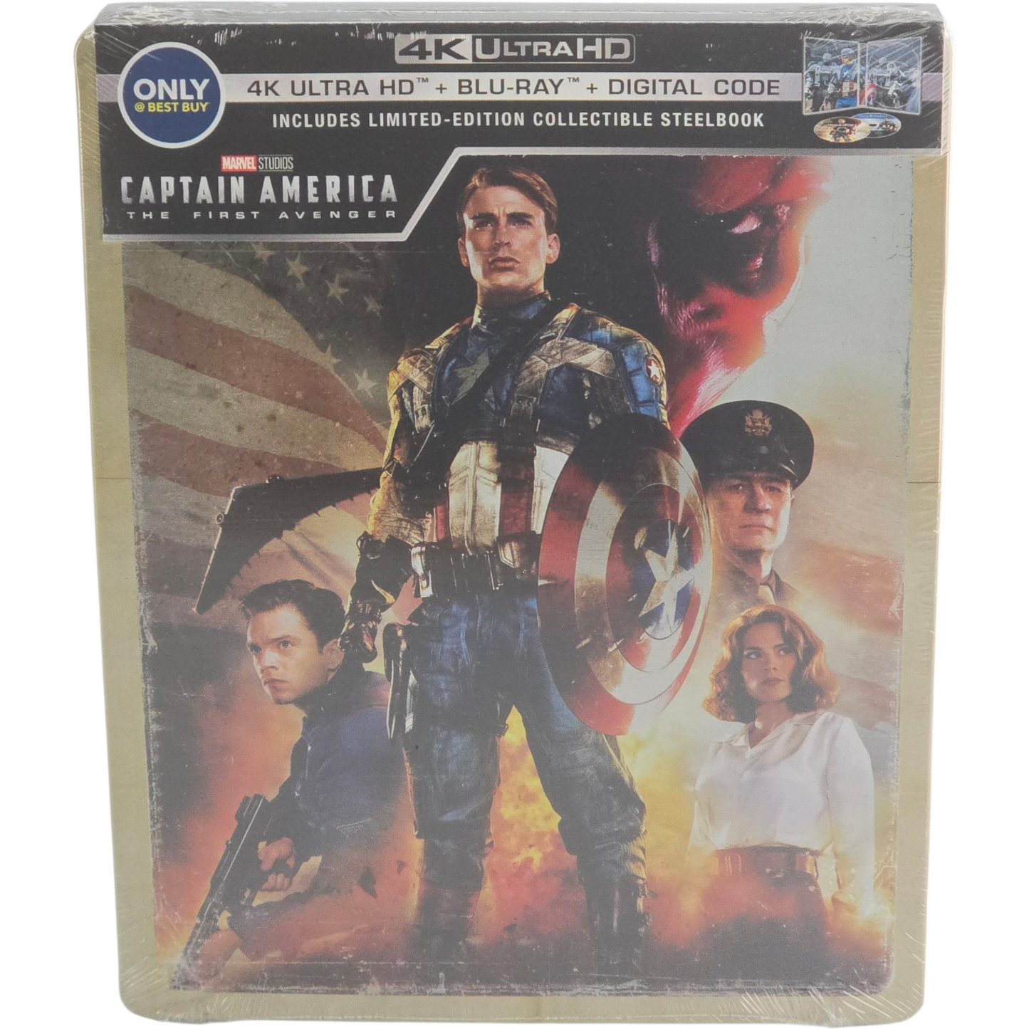 Captain America: The First Avenger SteelBook 4K Ultra HD + Blu-ray (Import US, VF incluse)