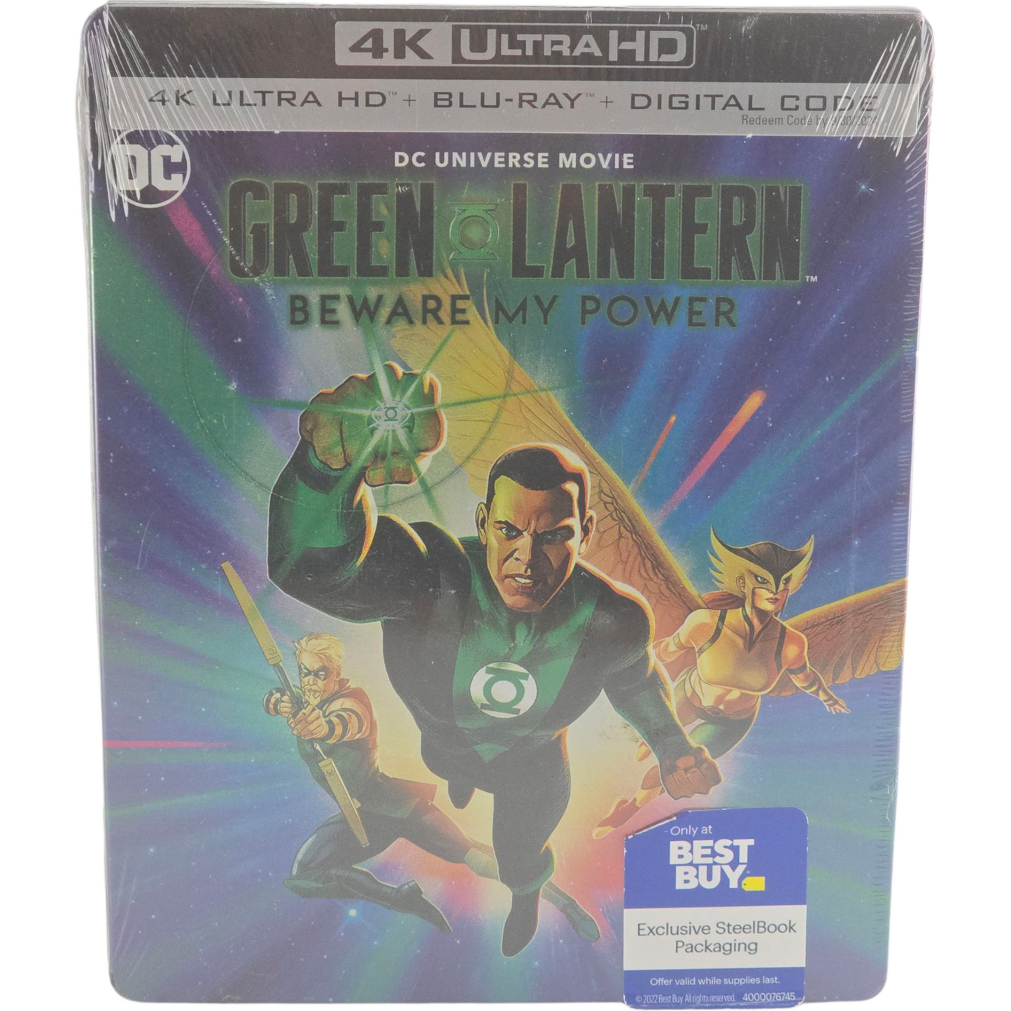 Green Lantern: Beware My Power SteelBook 4K Ultra HD + Blu-ray+Digital HD Zone A