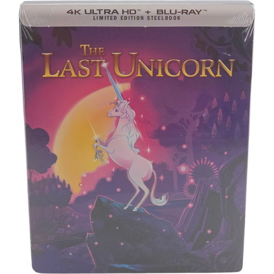 La Dernière Licorne The Last Unicorn SteelBook 4K + Blu-ray Shout Import USA VO