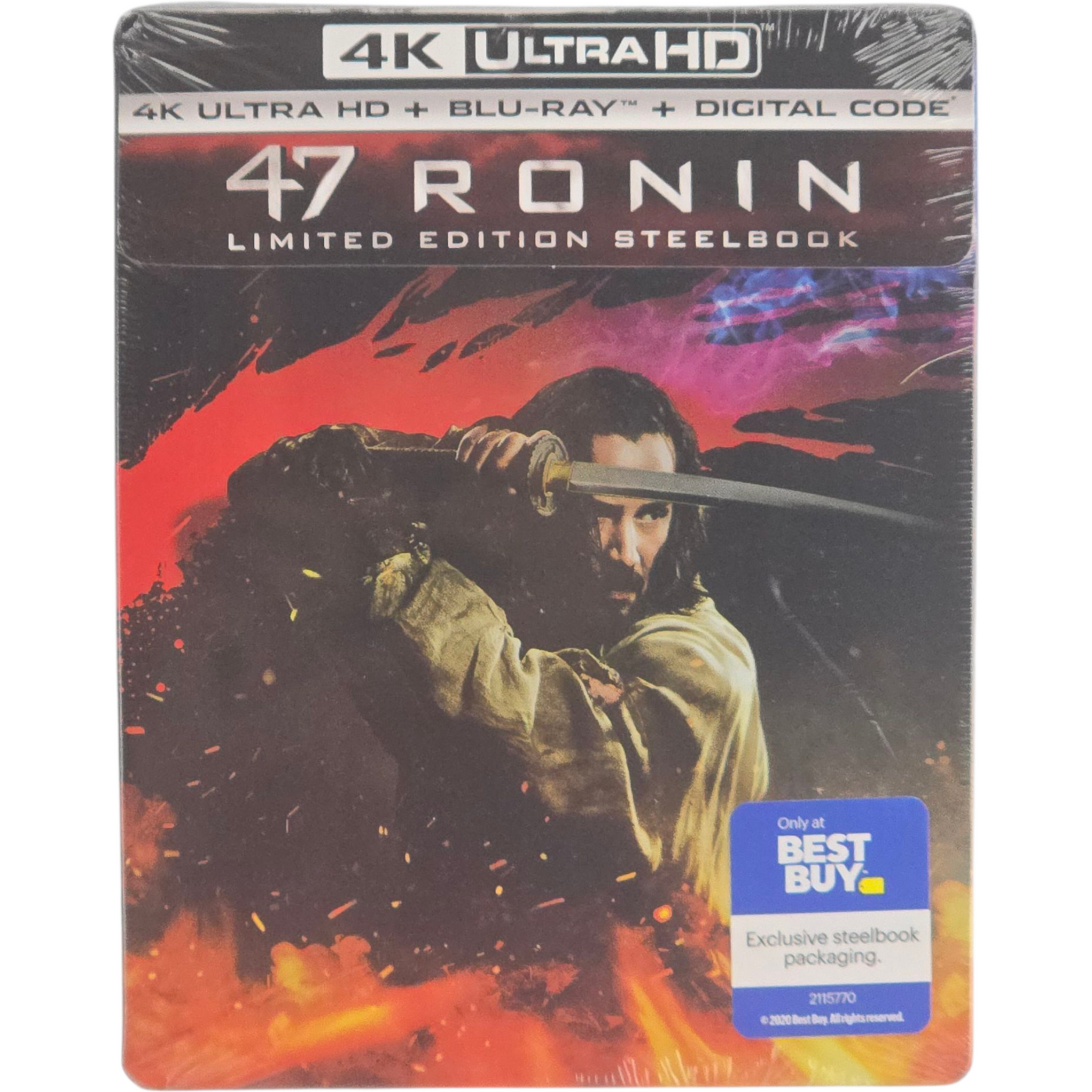 47 Ronin SteelBook 4K Ultra HD + Blu-ray + Digital Édt ltd Keanu Reeves Zone A