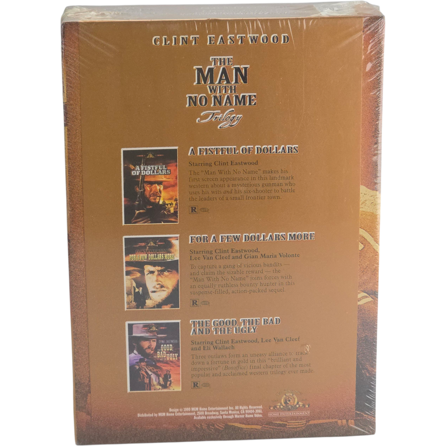 La trilogie de l'homme sans nom DVD 3 Films Clint Eastwood Sergio Leone Zone 1