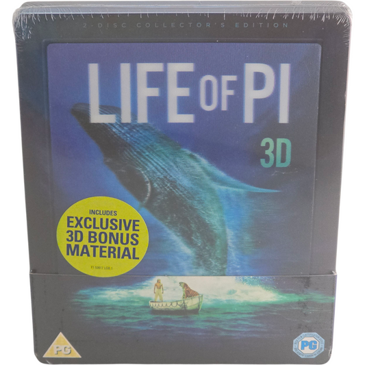 L'Odyssée de Pi Blu-ray 3D + 2 D SteelBook Zavvi Lenticulaire 2013 Region Libre