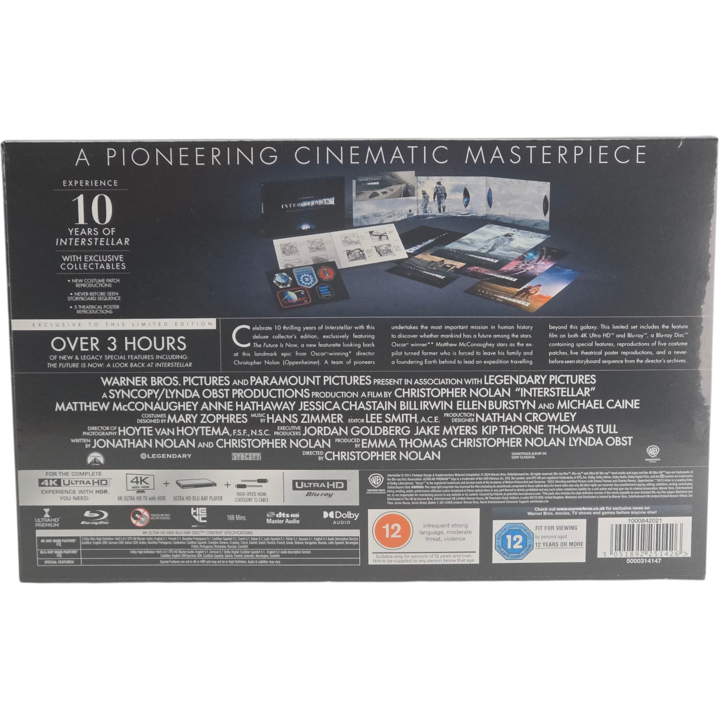 Interstellaire 4K UHD + Blu-ray Collector Limitée Christopher Nolan McConaughey B