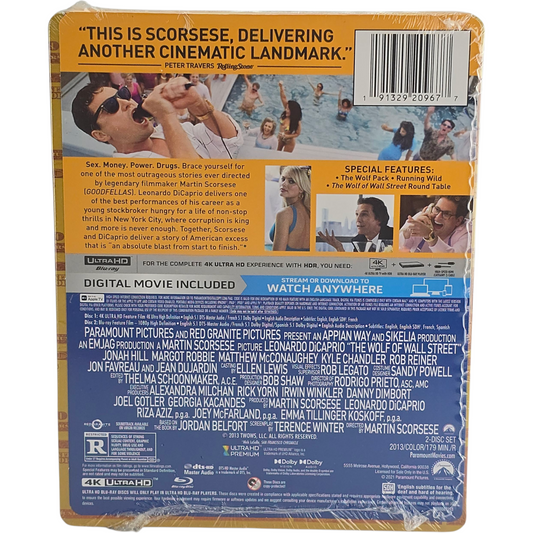 Le Loup de Wall Street (2013) - SteelBook 4K Ultra HD + Blu-ray - Zone libre + Zone A - vue 3