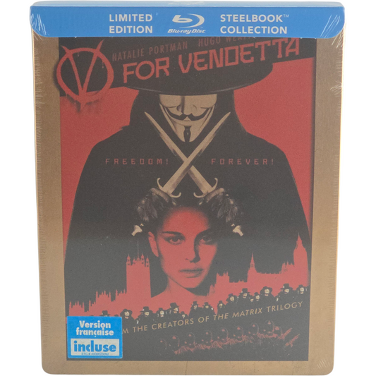 V pour Vendetta (2005) - SteelBook Blu-ray - Zone libre - vue 2