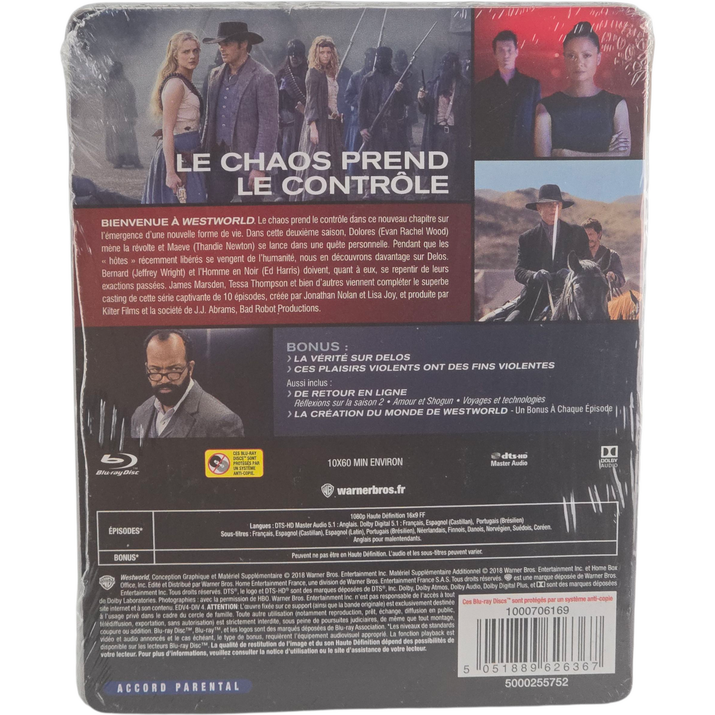 Westworld : Saison 2 Steelbook Débossé La Porte Blu-ray Édition limitée Zone B
