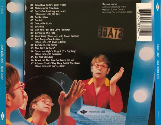 Elton John - One Night Only (The Greatest Hits) - CD - visuel 2
