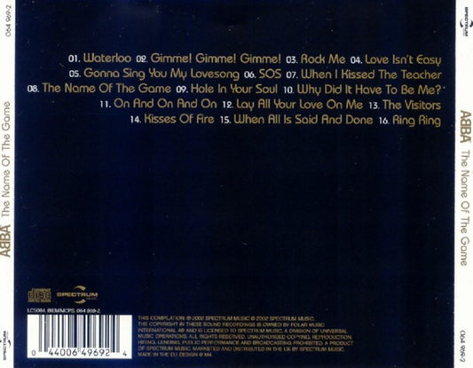 ABBA - The Name Of The Game - CD - visuel 2