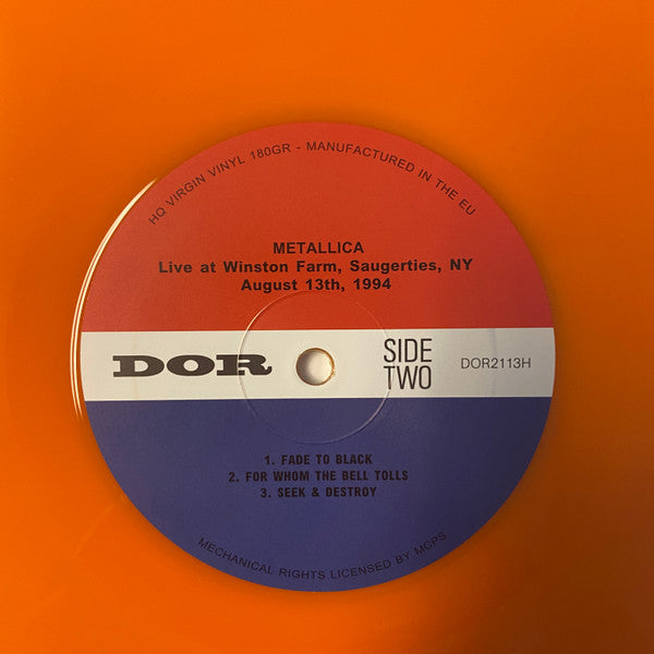 Metallica 2 X Vinyle 33 LP 12 Live Winston Farm,Saugertis NY 1994 Scellé en usine