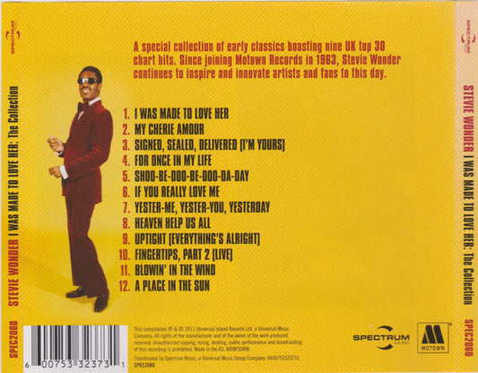 Stevie Wonder - I Was Made To Love Her: The Collection - CD - visuel 2