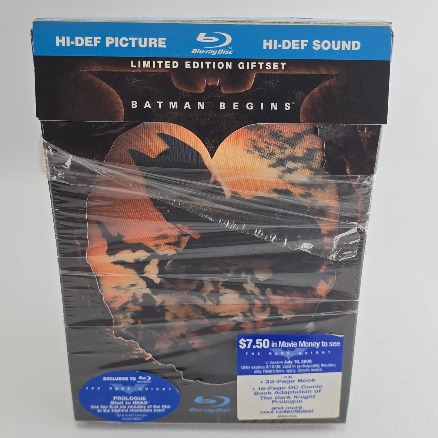Batman Begins Limited Edition Gift Set Blu-ray avec Lenticular + Comic Book Zone 1