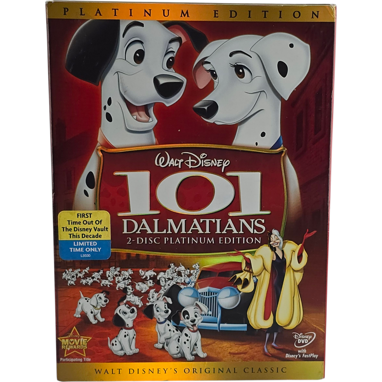 101 Dalmatiens DVD Édition platine Walt Disney 2008 US Collection Région 1 VF