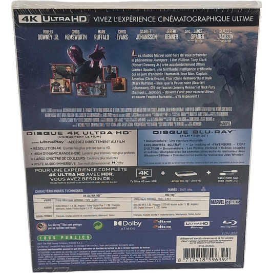 Avengers: Age of Ultron - SteelBook 4K Ultra HD + Blu-ray - Visuel 3