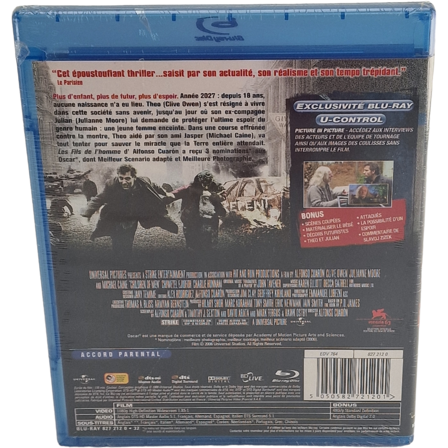 Les Fils De L'Homme 2006 Blu-ray Alfonso Cuarón_Clive Owen, Julianne Moore Libre
