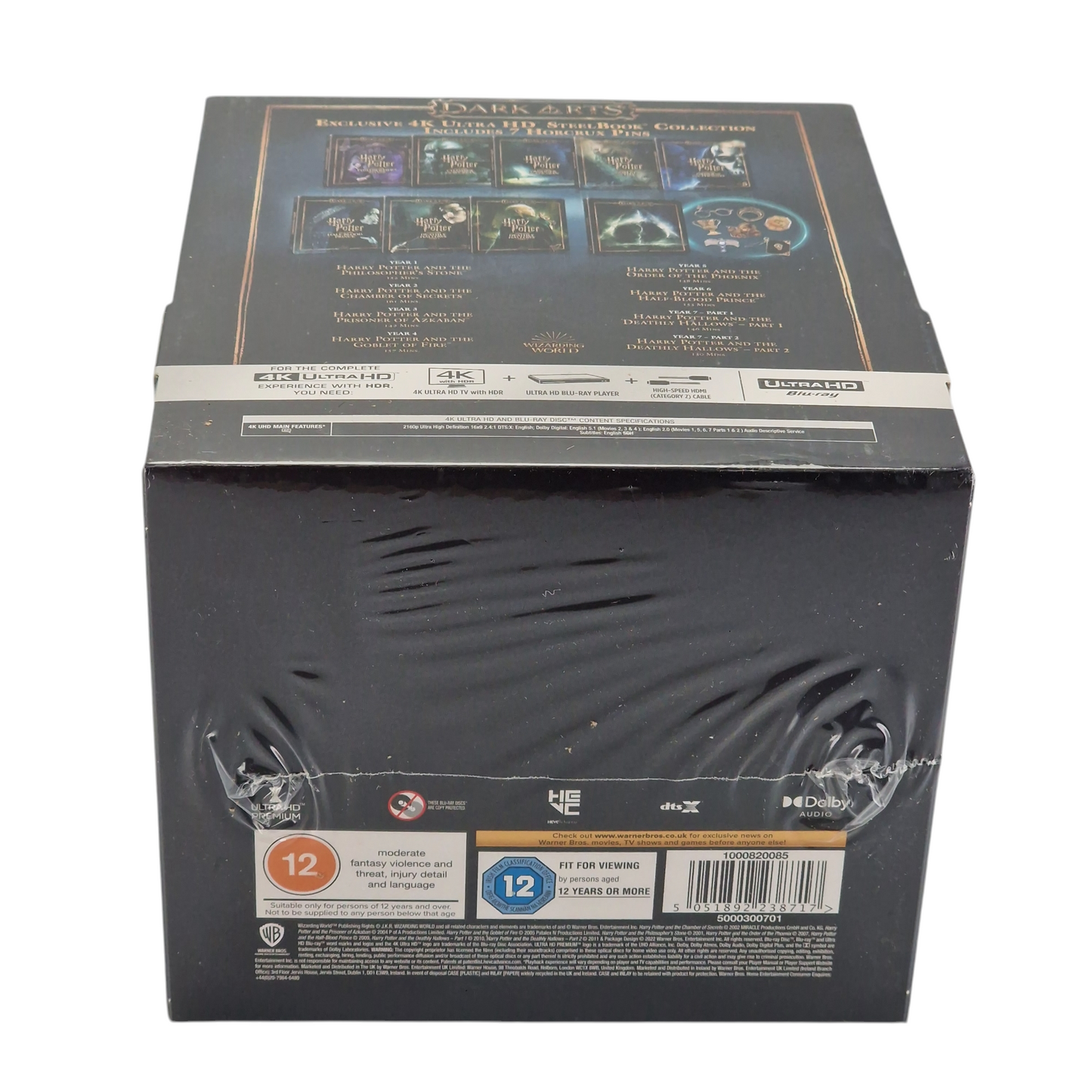 Harry Potter:4K Ultra HD SteelBook Coffret Dark Arts Collection 9 Disques Zone B