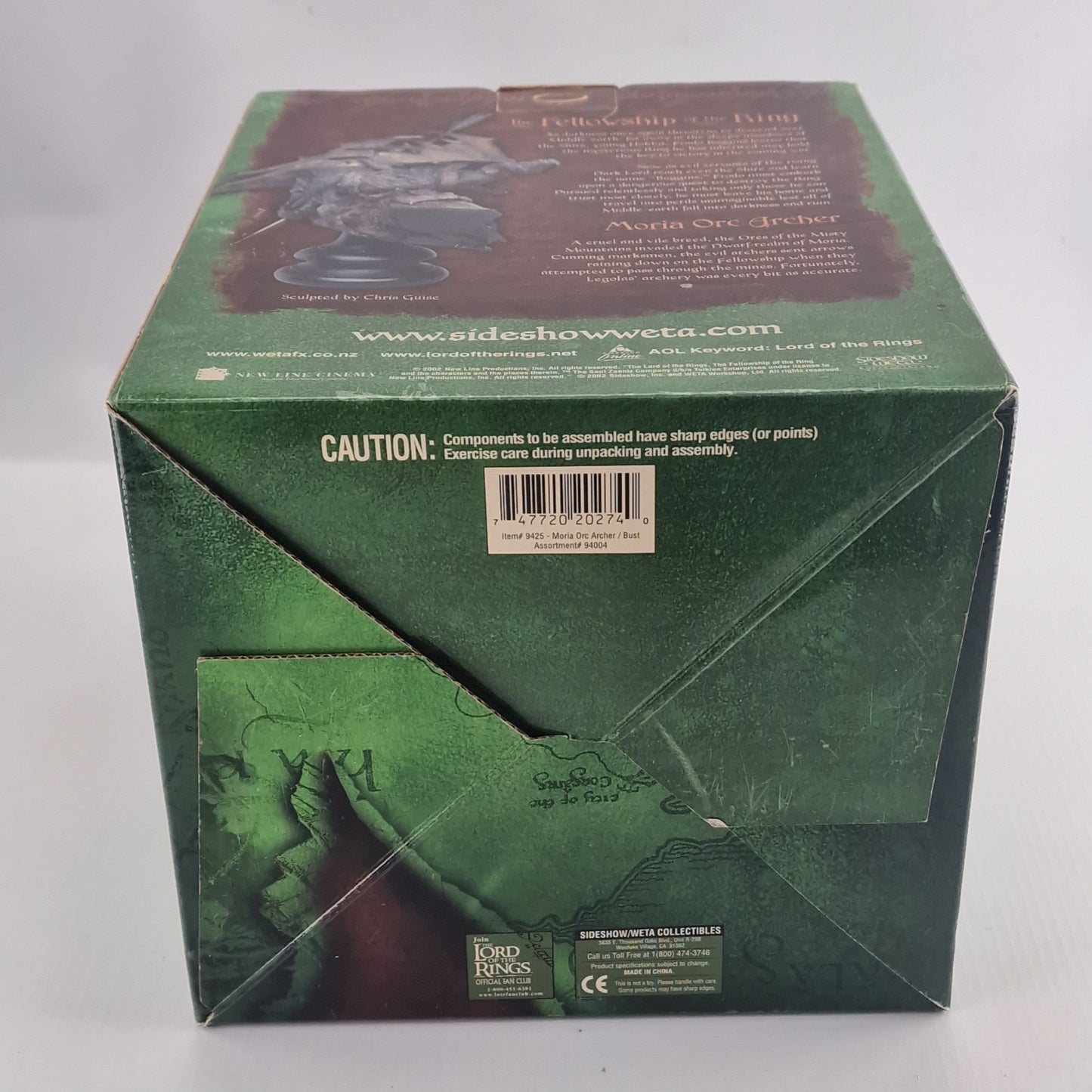 Seigneur des Anneaux Buste Polystone Moria Orc Archer Sideshow Weta